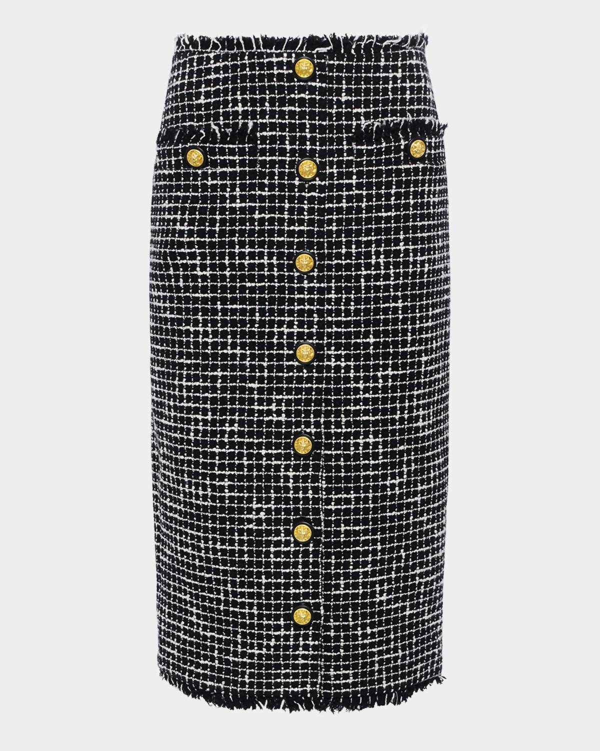 L'Agence - Tai Snap Front Midi Skirt