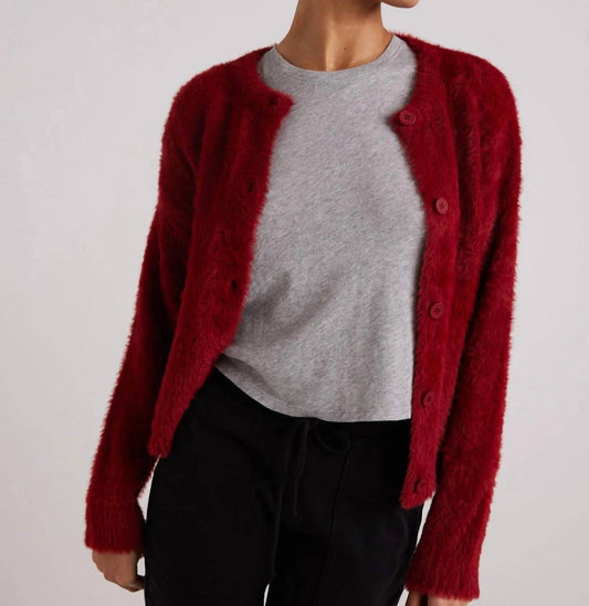 Bella Dahl - Fuzzy Crew Neck Cardigan