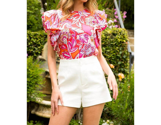 Thml - Flutter Poplin Sleeve Floral Top