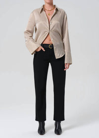 Citizens of Humanity Anissa Straight Leg Pants in starless - women's pants