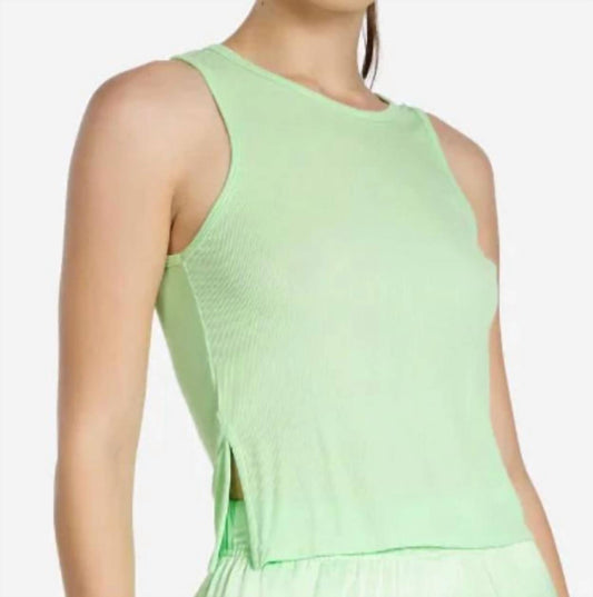 Michael Lauren - Huntington Tank Top w/ Side Slit Light Green