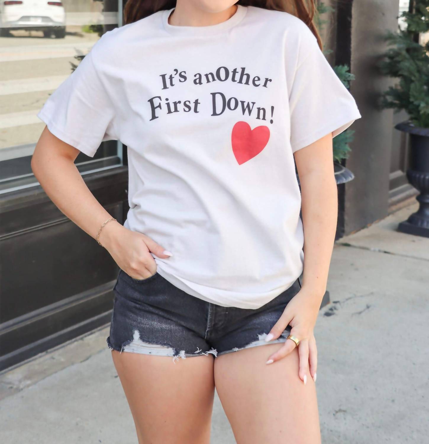 Distressed Vintage Couture - First Down Tee