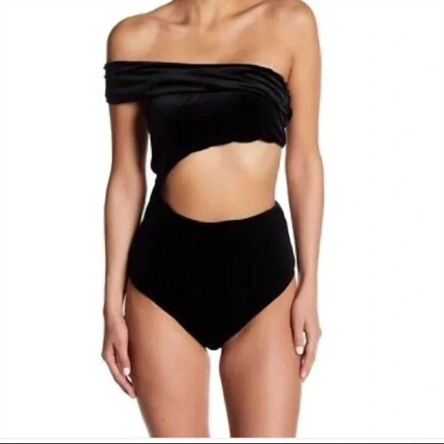 Radio Fiji - Hours Velour Tiburon One Piece Swimsuit