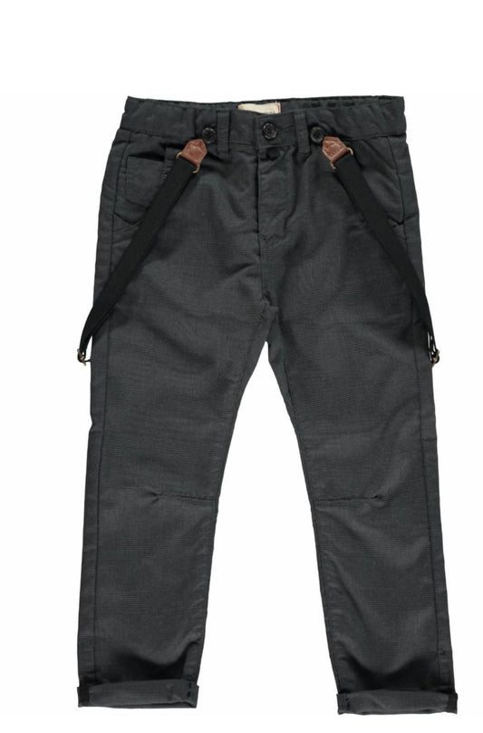 Me & Henry - Boy's Bradford Woven Trousers With Removable Suspenders