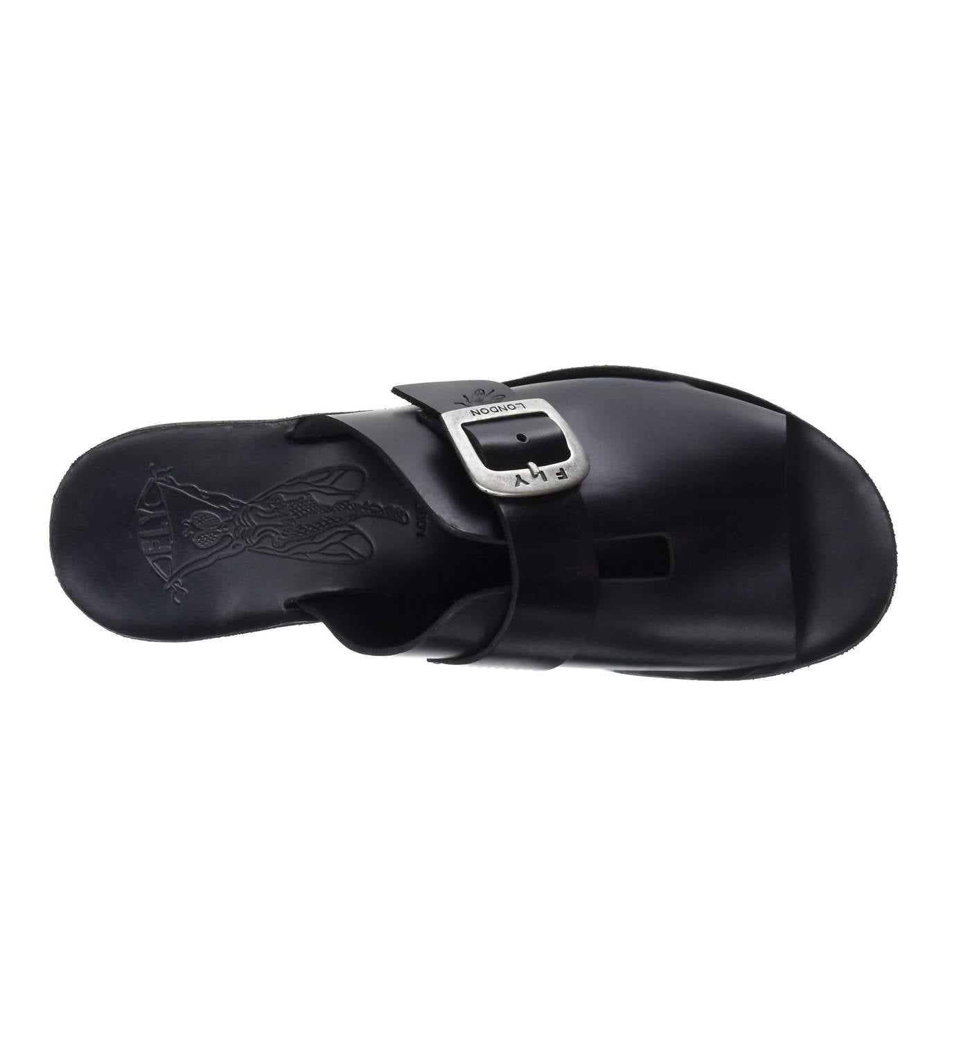 FLY LONDON Women's Cozy Heeled Sandals in black - women's sandal - view 6