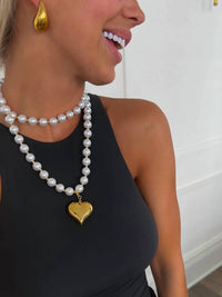 Chansuttpearls - Wrap Around Heart Necklace