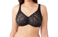 Wacoal - Womens 40DD Black Halo Lace Full Coverage Underwire Bra