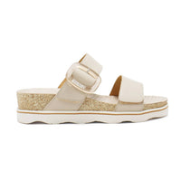 PIKOLINOS Women's Menorca Leather Wedge Sandals in marfil - women's sandal