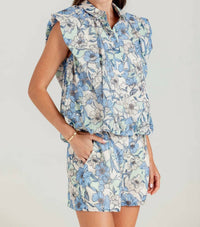 Sundays - Sutton Cap Sleeve Button Down Shirt
