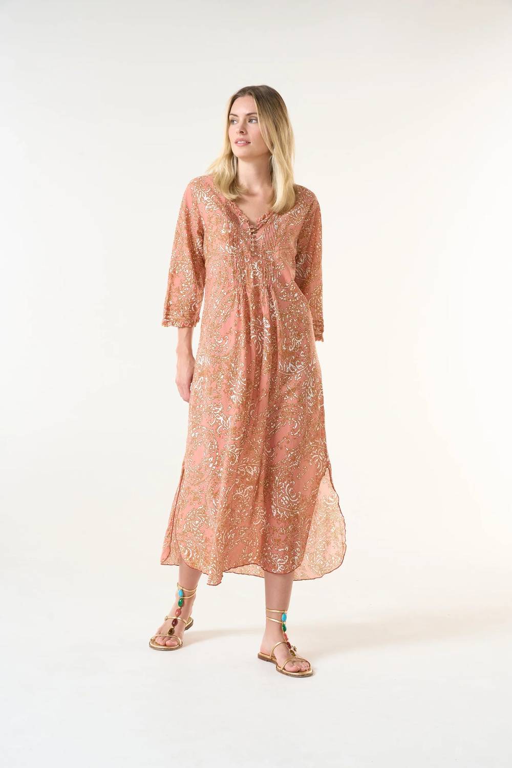 Oneseason - Costa Brava Long Poppy Dress