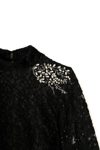 Sasha+Z - Women's Diamante Work Lace Dress