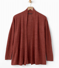 Eileen Fisher - Organic Linen Ribbed Open Cardigan