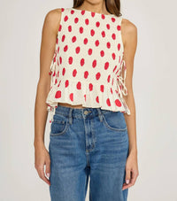 Lucy Paris - Maeve Polka Dot Top