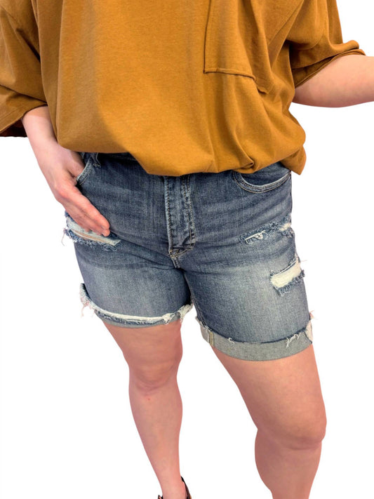 Risen - High Rise Cuffed Shorts