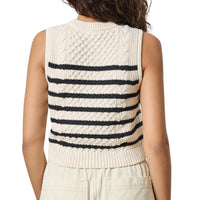 Lilla P - Cropped Cable tank Sweater
