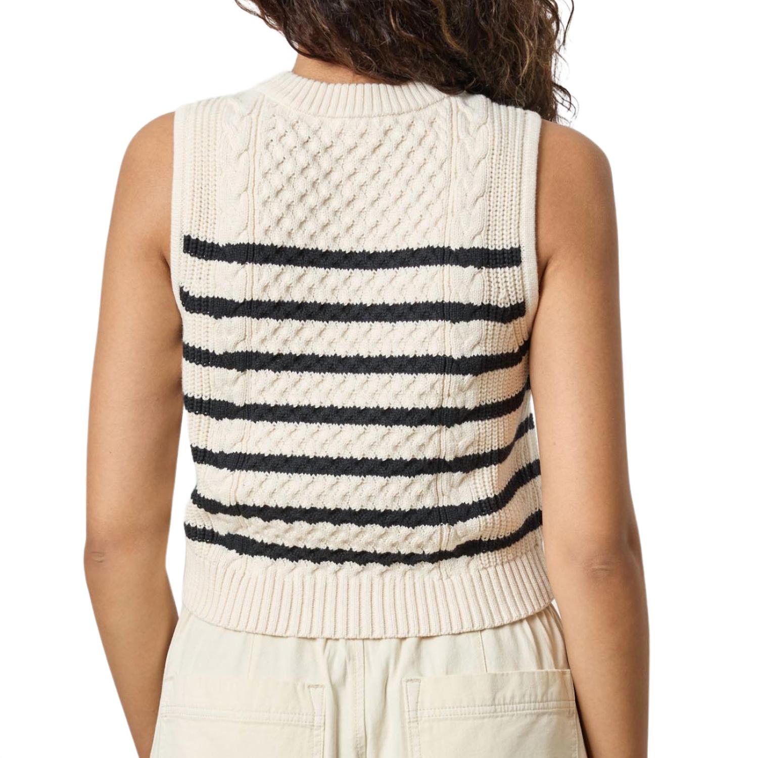 Lilla P - Cropped Cable tank Sweater