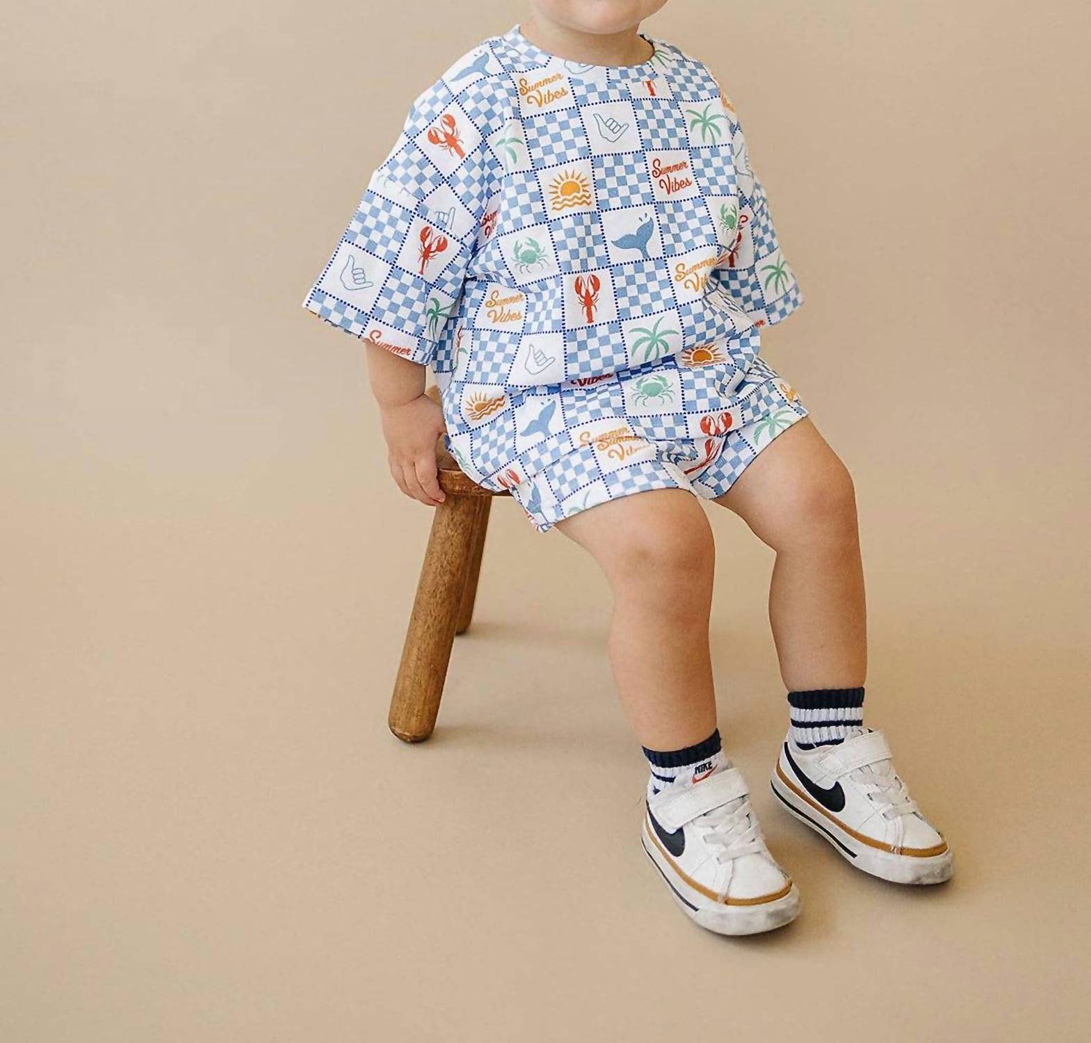 Lucky Panda Kids - Kids Ocean Life Short Set