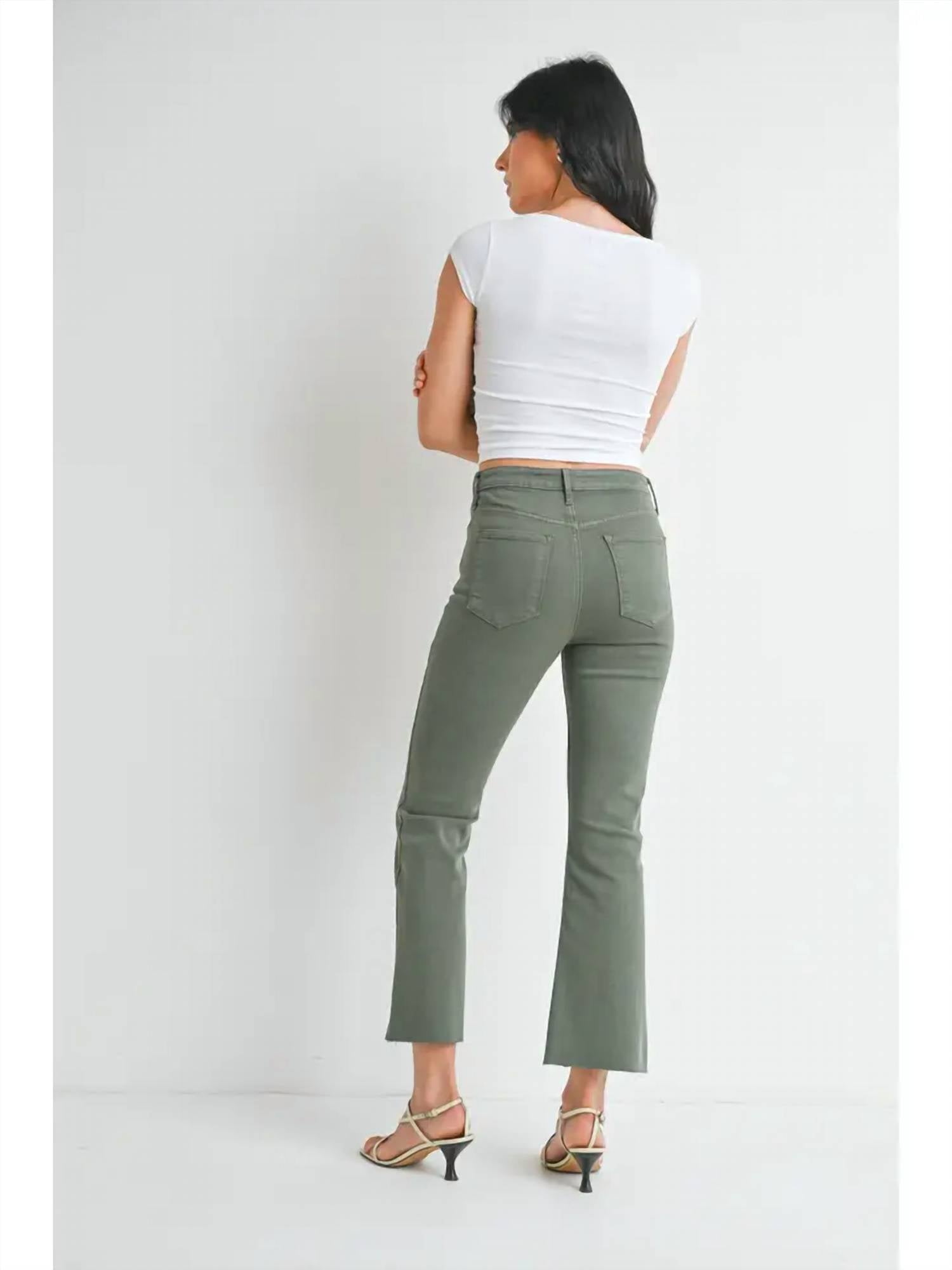 Just Black Denim - Cropped Demi Flare Slim Jeans