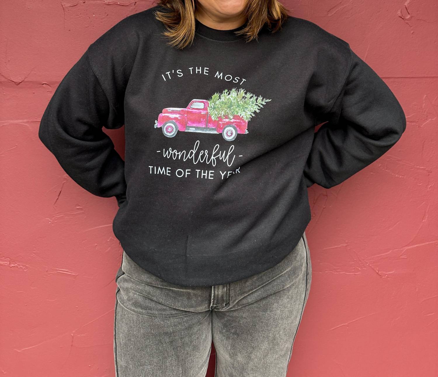 Melody Faye - Christmas Truck Sweatshirt