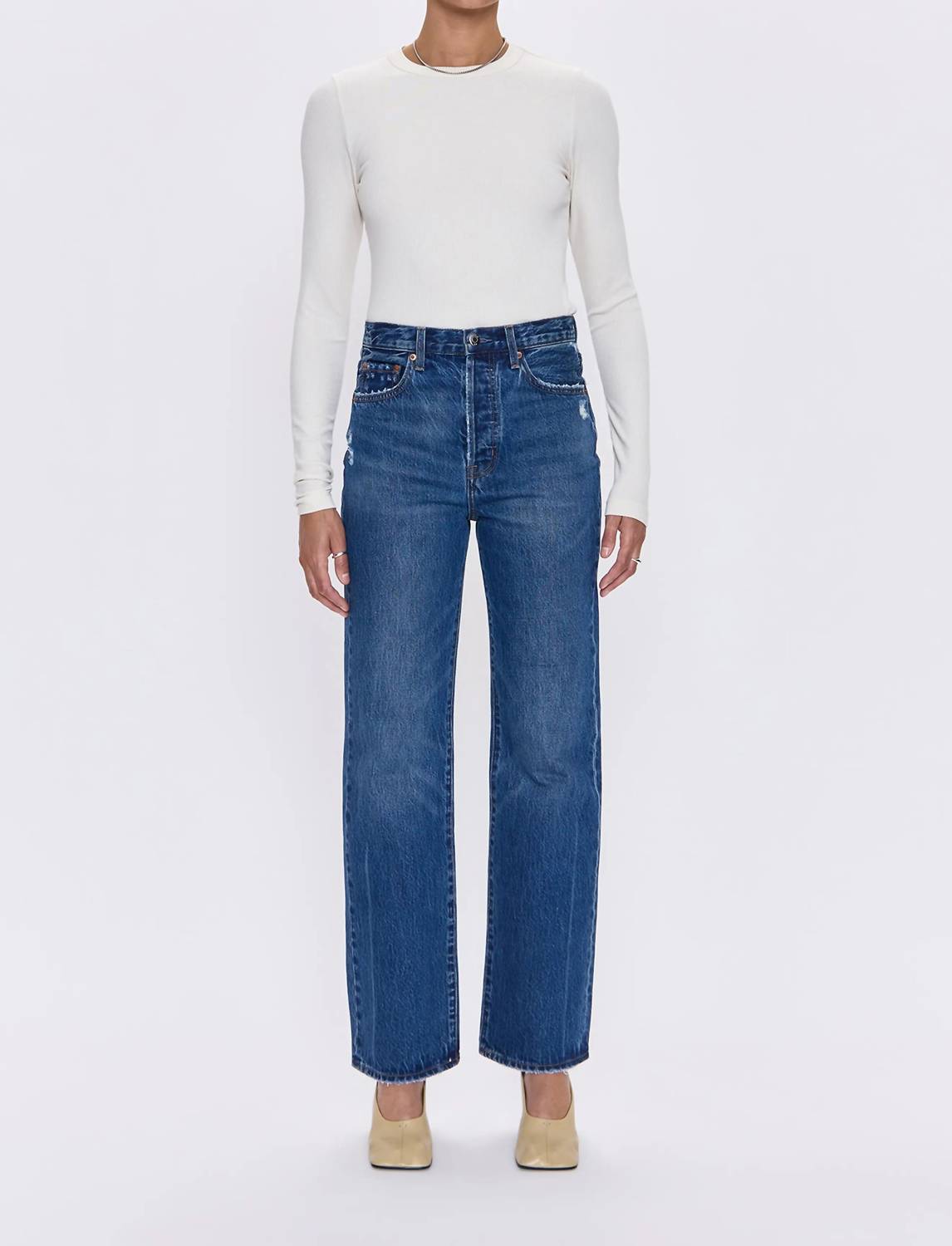 Pistola - Cassie Super High Rise Straight Leg Jeans
