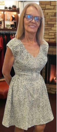 She + Sky - Leopard Print Mini Dress