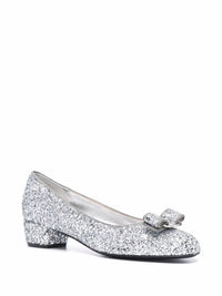 Salvatore Ferragamo Women's Glitter Details Pumps Sandal in silver - women's sandal - view 48