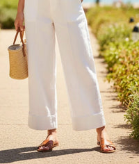 Entro - High Waist Wide Leg Pants