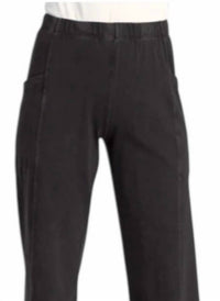 Jess & Jane - Mineral Washed Cotton Spandex Lantern Pants