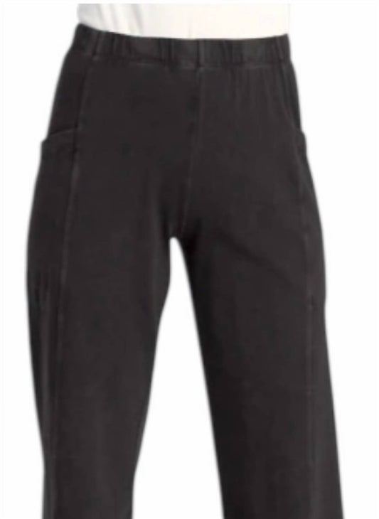 Jess & Jane - Mineral Washed Cotton Spandex Lantern Pants