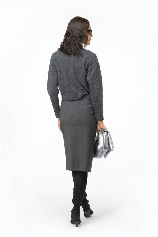 Pinko - Calf-length Skirt With Twist Detail