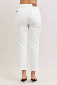 Judy Blue - High-rise Tummy Control Ankle Straight Jean