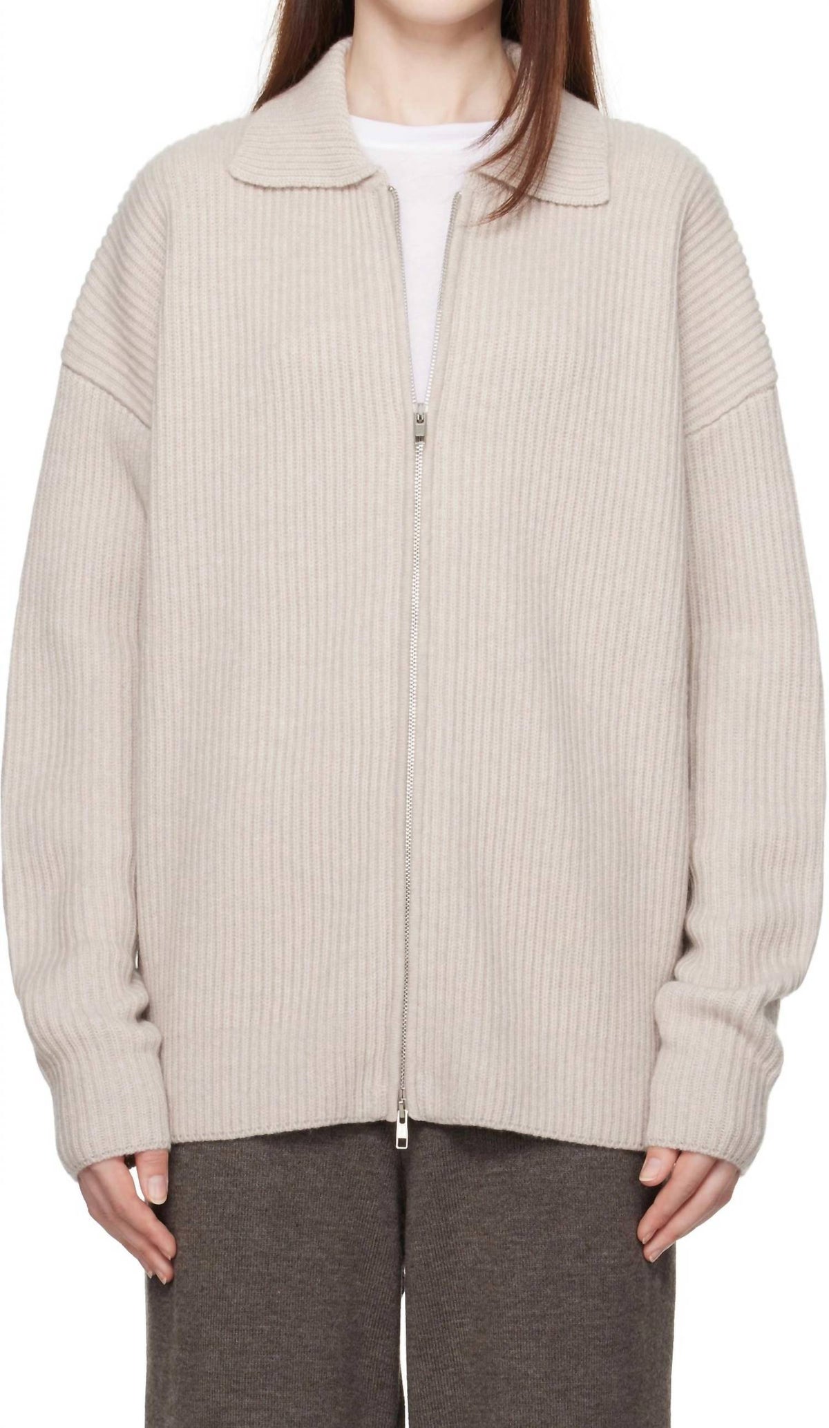 Aya Muse - Zip Collared Cardigan
