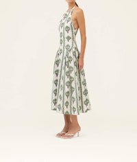 Agua By Agua Bendita - Balsa Moriche Linen Midi Dress