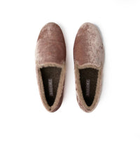 Mave & Chez Women's Audrey Velvet Loafer in champagne - women's flats - alternate view