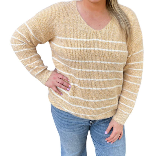 Michelle Mae - Cozy Striped Sweater