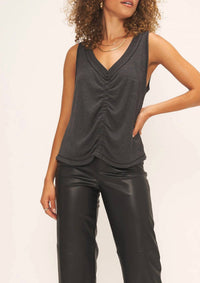 Project Social T - Mackenna Ruched V-neck Tank Top