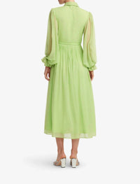 Leo Lin - CASSIE TIE NECK MIDI DRESS