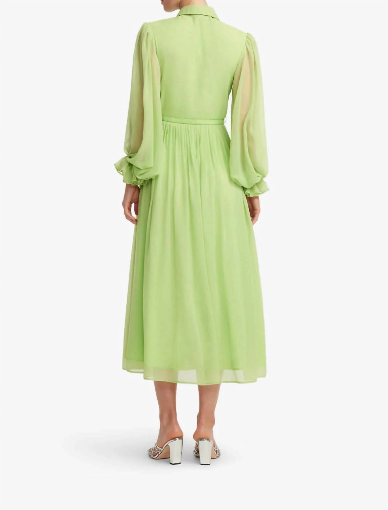Leo Lin - CASSIE TIE NECK MIDI DRESS