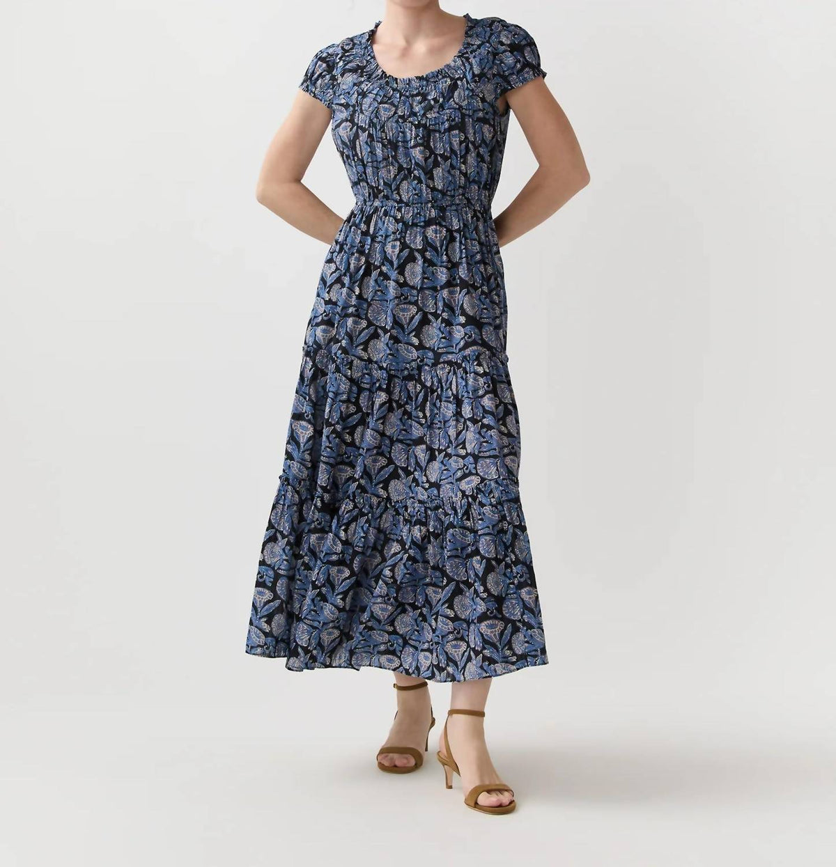 Ulla Johnson - Alexi Short Sleeve Midi Dress