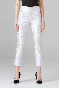 Joseph Ribkoff - Metallic Crop Pants