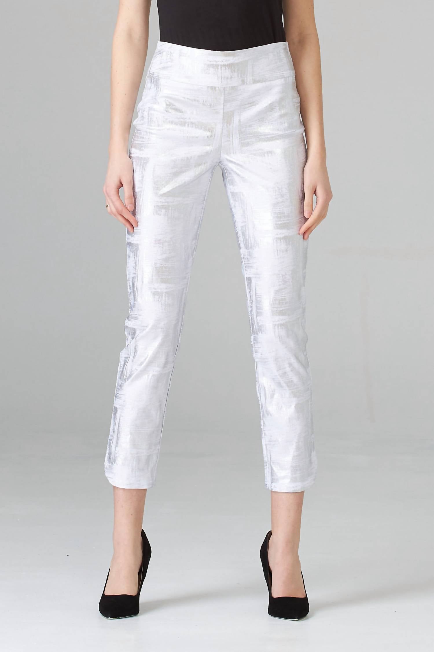 Joseph Ribkoff - Metallic Crop Pants