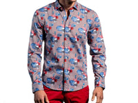 Eight X - Hibiscus Haunt Button Down Shirt