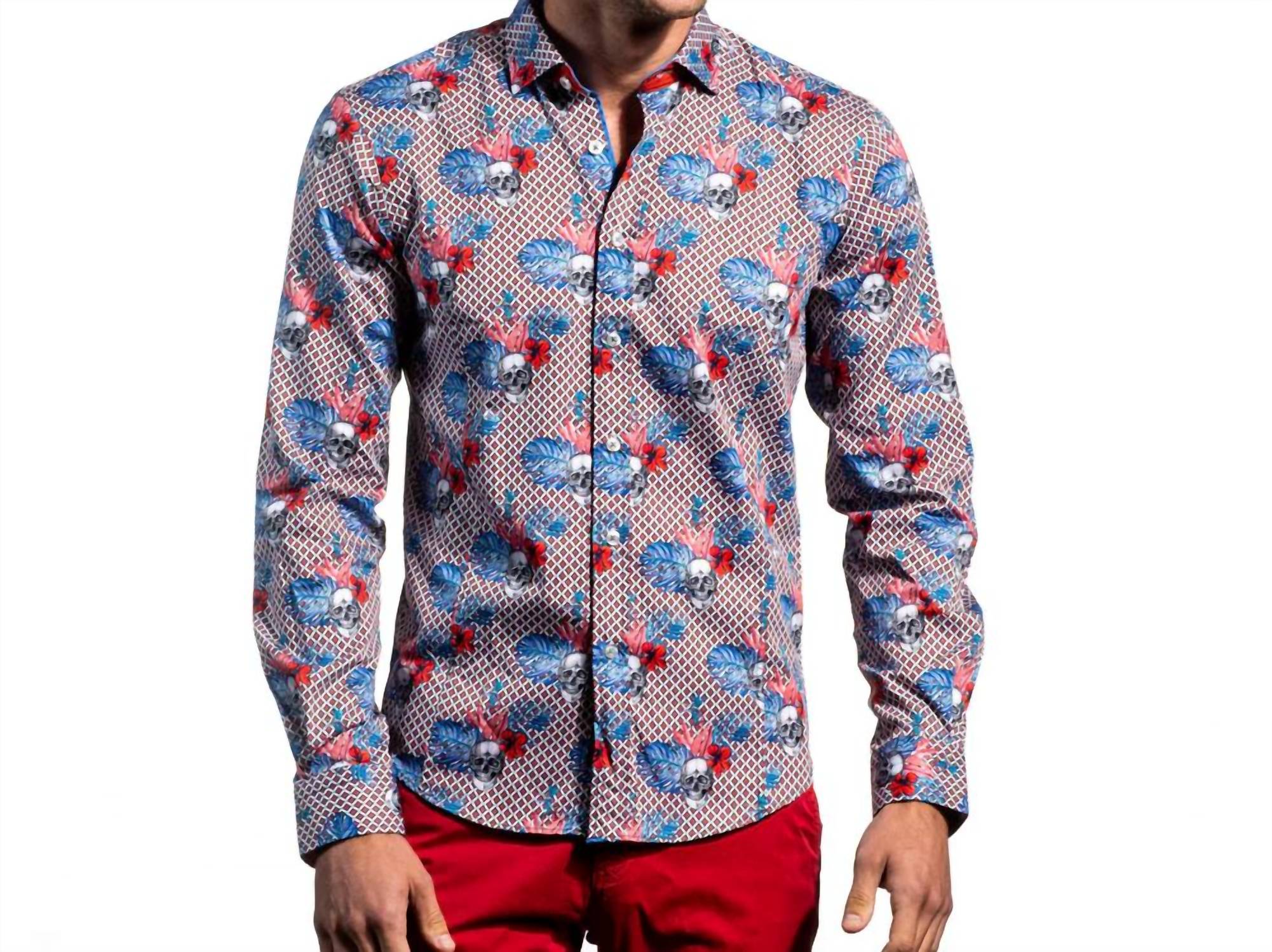 Eight X - Hibiscus Haunt Button Down Shirt