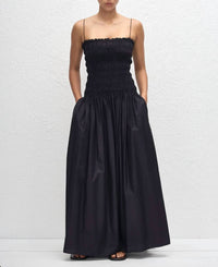 Matteau - Shirred Drop Waist Dress