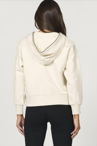 Another Love Saphira Pullover Hoodie in birch - women's top - alternate view