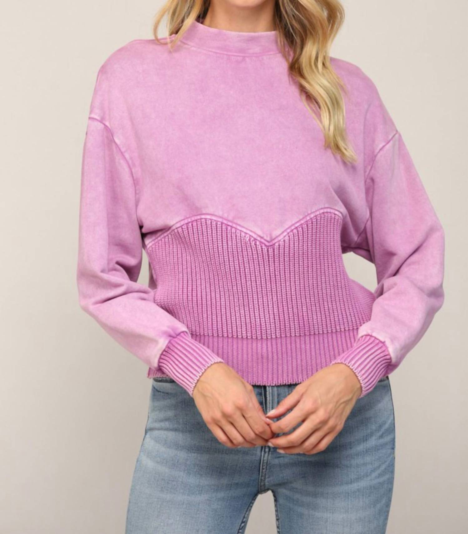 Fate - Knit Washed Sweatshirt