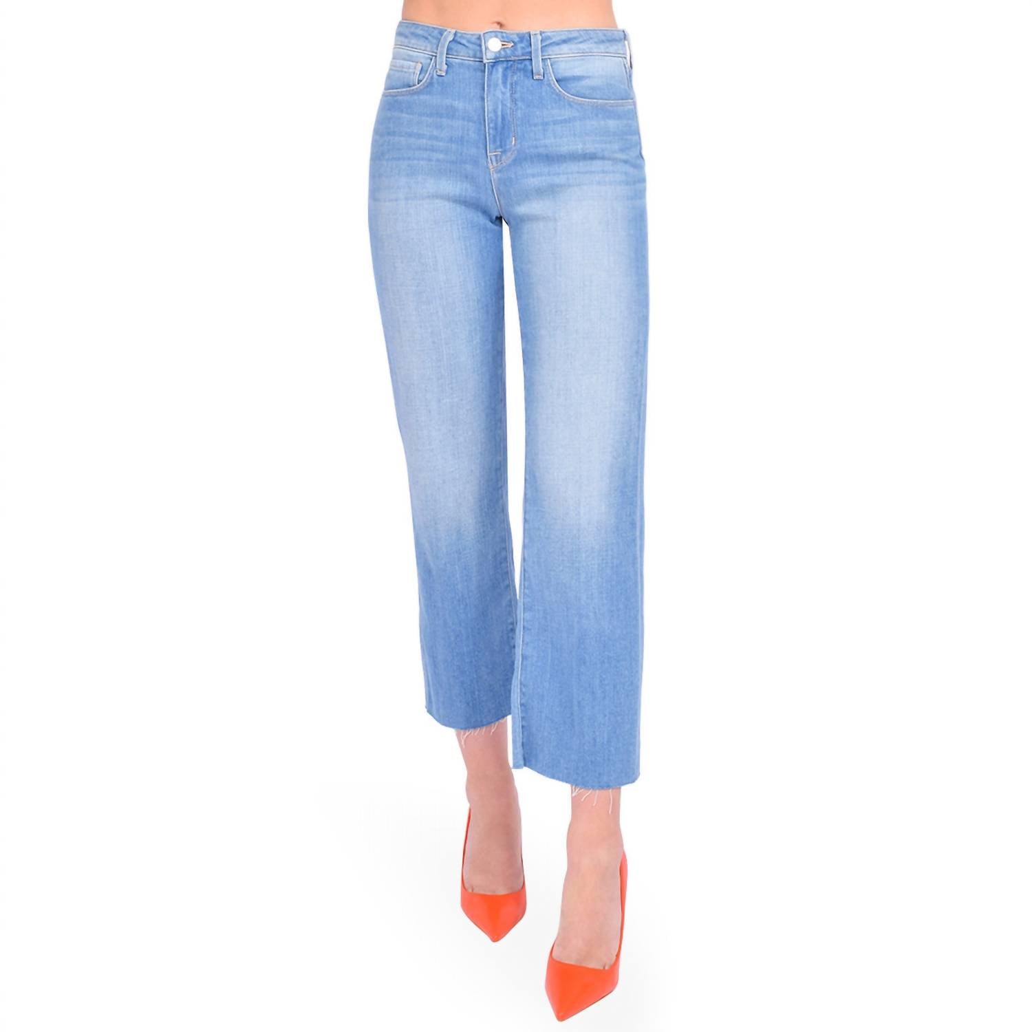 L'Agence - Wanda High Rise Crop Wide Leg Jean