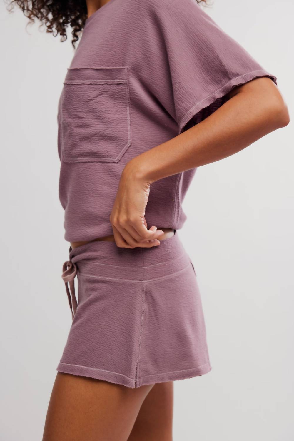 Free People Staycation Sleep Shorts in purple - women's shorts - view 4