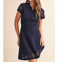 Klesis - Floral Cutout Mini Dress