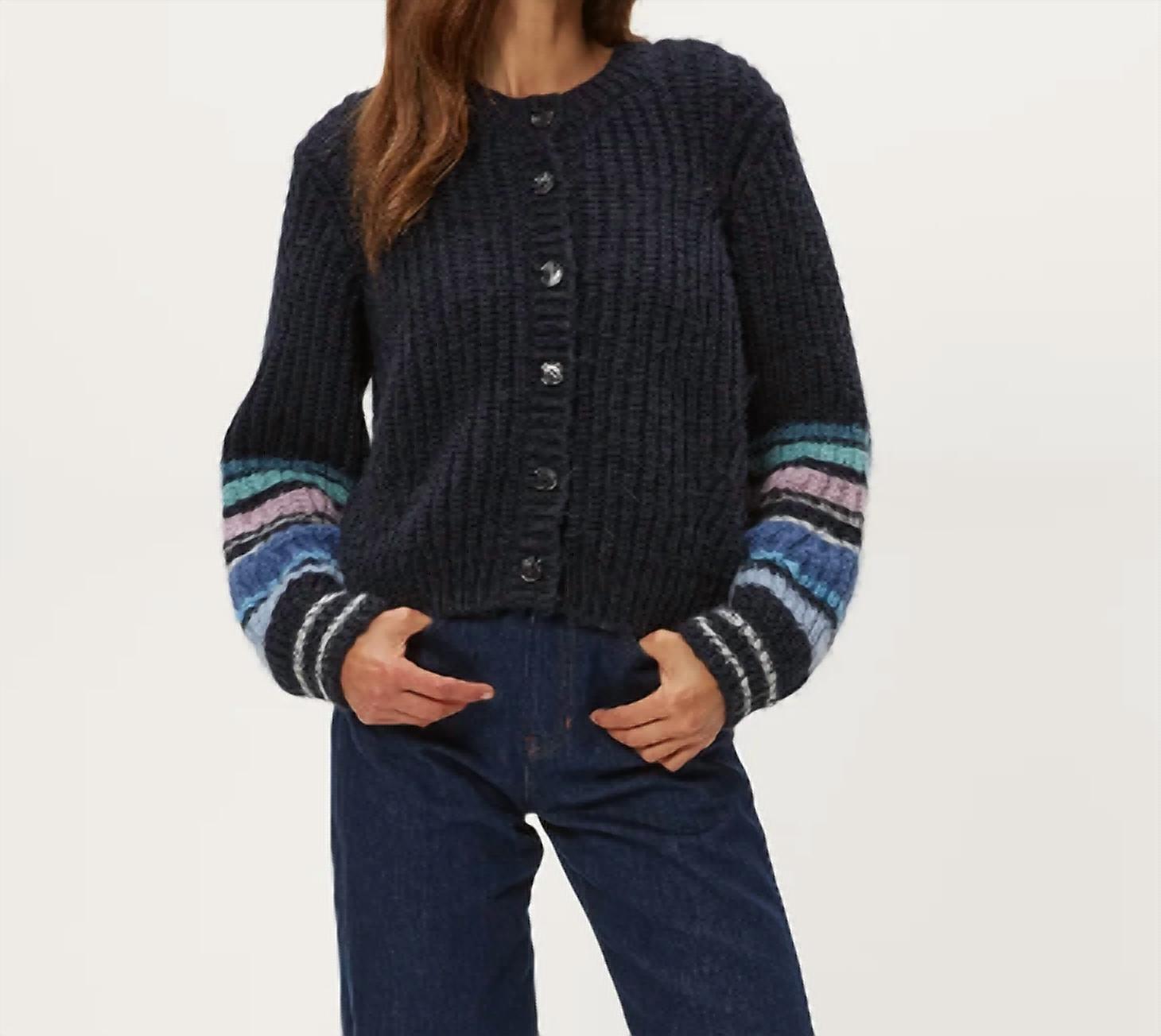 Michael Stars - Lumi Stripe Crew Cardigan
